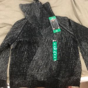 Cowl neck black sweatshirt